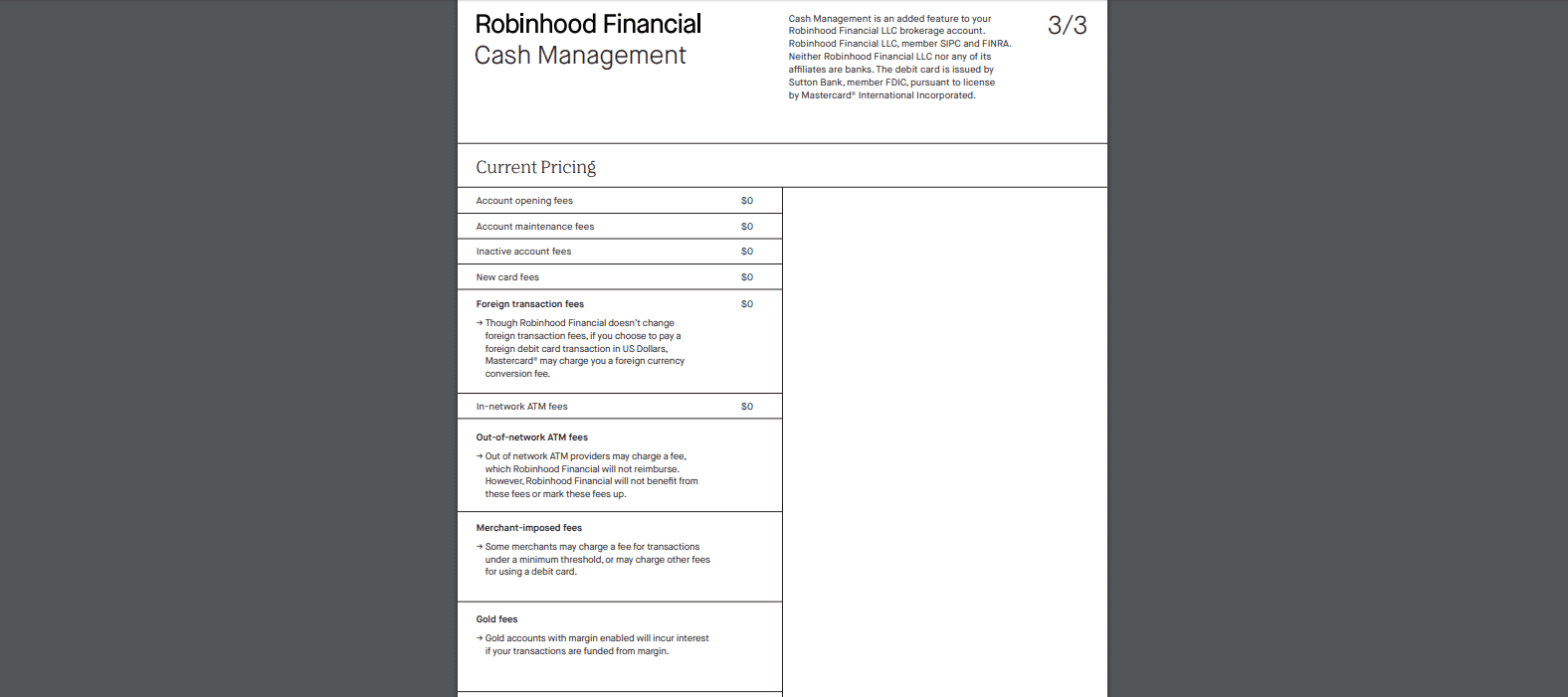 Robinhood Review fee schedule Robinhood Review fee schedule